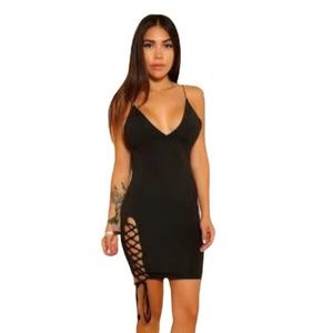 Tiger Mist black mini dress size Medium